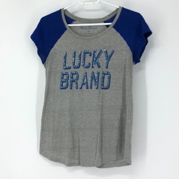 Lucky Brand grey blue graphic t-shirt - Picture 13 of 13